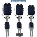 Sac à dos voyage 40L bagage à main avion, extensible 50x35x20cm sac cabine homme léger sac à dos voyage femme sac à dos scolaire, sac à dos cabine voyage travail professionnel, bleu, promotion Nouvel An, cadeau tendance image 2