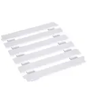 HOMCOM Rolling Kitchen Island Trolley Cart Drawer Shelves Basket Wheels W/  6 Bottle Wine Rack White image 8