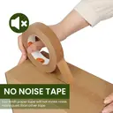TAPEBEAR Eco-Friendly Kraft Paper Tape, 24mm x 50m 6, 6rolls image 3