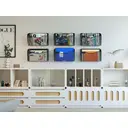 Senhoglb Porte-documents mural A4 en maille métallique, format paysage, 1 Pocket, avec plaquette d’étiquetage, Noir, Offre spéciale Nouvel An, Idées cadeaux image 6