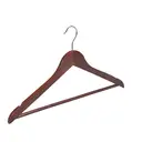 10pack High-Grade Wooden Suit Hangers, Claret image 0