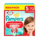 Pampers Premium Protection Pants Maxi Pack, Taille 5, 72 couches-culottes image 0