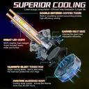 ENdureLite 9005/HB3 Driving Light Bulbs, 20,000LM Bright Bulb with Fan Cooling, 6000K White Plug and Play,Pack of 2 image 6