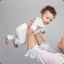 Mama Bamboo Babygrow 0-3 Months White Bamboo Print image 3