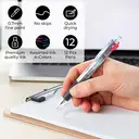 M&G mehrfarbige 4-in-1-Druckkugelschreiber, 3 Stück, 0,7 mm feine Spitze, sortierte 4-Farben-Tinte für Büro und Schule image 5