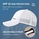 TOP-EX Casquette respirante en mesh, séchage rapide, effet rafraîchissant taille M/L - Blanc image 3