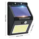 VIVREAL  Solar wall lights Charged by solar energy， Six-pack 100Led YHM02B , New Year Sale , Top gift picks image 1