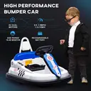 HOMCOM Kids Bumper Car 360° Rotation Spin Waltzer Car 6V Electric Ride On Car with 2 Speeds, Music, Lights for 18-48 Months W image 4
