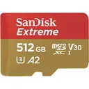 Carte Mémoire SanDisk Extreme microSDXC 512Go + Adaptateur SD image 1
