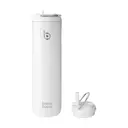 Bottle Bottle Insulated Water Bottle with Straw Lid and Handle - Stainless Steel Double-Wall Vacuum Insulated, Leakproof, BPA-Free, for Sports, Travel, Gym (Ivory White) image 0