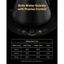 Cocinare FLOW B9 Bouilloire électrique avec contrôle précis de la température et ébullition rapide, 1500 W, noir mat - 0,9 L image 3
