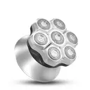 Komingdon Men's Shaving Head Electric Shaver, Waterproof and Rechargeable, Suitable for Dry and Wet Shaving - Ideal for Men's Skull and Bald Head Shaving silver image 0