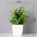 3Pcs 6.69in/17cm
Artificial Plant Flowerpot Artificial Plastic Eucalyptus Plant Wheat Grass Shrub Plant Indoor Desk Coffee Table Bathroom Bedroom Home Decoration image 4