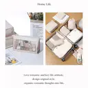 White Label DTK Cubes de rangement de voyage, set de 8 pièces, organisateurs de bagage légers, sachets de compression, gris, pour l’organisation de la valise image 1
