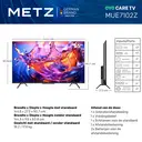 【Gratis installatie】METZ 65'' Ultra HD Google TV 65MUE7102Z, slank design, Eyecare 3.0 lage blauwlicht & flikkervrij, Google Cast, spraakbediening, triple tuner image 1