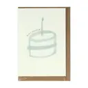 Katie Leamon Blue Birthday Cake Card image 1