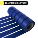 TAPEBEAR Lot de 6 rubans de masquage multi-surfaces bleu - 48 mm x 55 m image 1