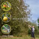 FLORA GUARD 1.3-2.2m Extendable Long Reach Pruner - Long Reach Pole Saw, Telescopic Fruit Picker, Long Reach Telescopic Tree Pruner - Lightweight Tree Trimmers image 8