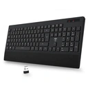 ET Silent kabelloses Tastatur- und Maus-Set, DE QWERTZ Layout, Ultra-leises 2,4 GHz ergonomisches Büro-Tastatur-Maus-Set, Schlankes Full-Size Computer-Tastatur für Laptop, PC, Mac, Windows, Home Office image 9