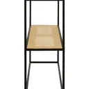 Interiors by Premier Console Table Depok Black/Rattan image 1