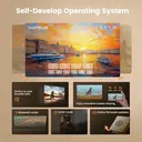 iWimius K11 Vidéoprojecteur portable Full HD 1080 p, compatible 4K, 30000 lumens, Dolby Audio, autofocus IA, Wi-Fi 6, Bluetooth, anti-poussière - Blanc image 3