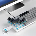 MageGee MK-Box mechanische Gaming-Tastatur im 60%-Format, kabelgebunden, US-QWERTY-Layout, LED-Hintergrundbeleuchtung, kompakte Mini-Tastatur mit 68 Tasten, Tastenschalter in Blau, für Windows, Laptop, PC und Mac – Grau/Schwarz image 8
