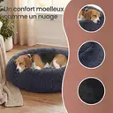 SONGMICS Lit donut et coussin lavable pour animaux gris foncé - 80 cm  image 4