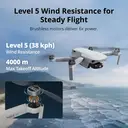 DJI Mini 4K, Drone with Camera 4K Professional, Under 249g, 3-Axis Gimbal Stabilization, 10km Video Transmission, Auto Return, Wind Resistance, 31-min Max Flight time, Intelligent Flight image 3