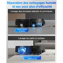 Ecovacs Deebot X11 Pro Omni Aspirateur robot 19 500 Pa, PowerBoost ultra-rapide, rouleau OZMO 2.0, hauteur max. 4 cm, ZeroTangle 3.0, TruEdge 3.0, Omni Station image 7