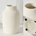 Yuejia Vase en céramique rustique blanc - 17,8 cm image 2