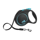 Flexi Laisse rétractable design noir bleu M - 5 m image 0