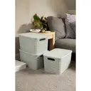 Strata Large Urban Store Basket with Lid - 24L-Cool Grey image 4