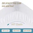 LeBonsoir Housse de couette imperméable et respirante, protège-matelas, housse de couette ajustée avec ourlet 30 cm, élastique sur tout le pourtour, 100 % polyester, (Blanc, 180 x 200 cm) image 3