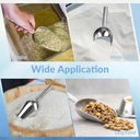 Huacan pelle à neige en acier inoxydable, pelle à aliments, pelle légère et polyvalente image 2