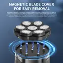 Komingdon [Electric Bald Clipper] Cordless 6D Men's Electric Bald Head Clipper with LED Display - 6 Floating Blades, Rechargeable, Perfect for Short Hair & Travel A black image 3