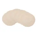 White Label Polyester + inner and outer ring three-strand placemat Milk coffee，Round 38cm Placemats Set of 6 Braided Woven Placemats Washbale Table Placemats Round Heat Resistant Table Mats for Kitchen Dining Table Home Restaurant image 0