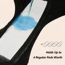 MOLLIS Disposable Period Underwear for Women, Postpartum Panties, Maternity Knickers Heavy Flow Leak Proof, Black (Large/XLarge, Count, 16) image 2