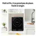 ochama Plaque à Induction 2000W Haute Puissance, Réchaud Électrique avec Panneau Tactile et Revêtement Durable, 10 Niveaux de Puissance et 6 Modes de Cuisson, Idéal pour Fondue et Cuisine Domestique, Sécurité Renforcée image 2