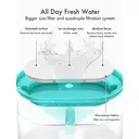 PETLIBRO Capsule Water Fountain 2.1L – Quiet Pet Fountain, Blue image 4