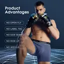 BAMBOO COOL Mens Underwear Trunks for Man Soft Waistband Open-fly Support Briefs L (3pack) image 4