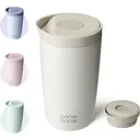 Bottle Bottle Thermal Mug 500 ml To Go - Premium Insulated Stainless Steel Mug, Leak-Proof, BPA-Free, Quick Press Closure, Double Walled, Keeps Drinks Hot & Cold for a Long Time (gray) image 0