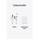 Apple AirPods 4, écouteurs sans fil Bluetooth, résistants à la transpiration et à l'eau, boîtier de charge USB-C, puce H2 image 5