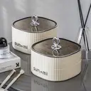 Boîte de Rangement pour Bijoux JORDAN&JUDY Grande Capacité à Compartiments Multiples pour Boucles d’Oreilles, Colliers, Bagues et Montres - Blanc Crème image 6