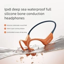 Sanag B77SProMax Manufacture Custom Wholesale Price Waterproof Bone Conduction Headphones bluetooth Wireless for Swimming S-B77SProMax.64G-CL-Headphones-Orange image 1
