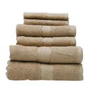 Thread & Loom Towel Set 2 x Bath Towels, 2 x Hand Towels, 2 x Face Cloths Warm Sand image 0