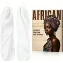 Eponge filet africaine avec corde blanc - Lot de 2 image 0