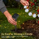 Vivreal Solar Bubble Ball String Lights – 7M (23 ft) 50 LEDs Cool White， Waterproof Outdoor Solar Fairy Lights for Garden， Patio & Holiday Decoration, New Year Sale , Top gift picks image 6