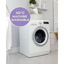 NightComfort Pillowcase Pair Non Iron Polycotton Cool Grey image 5