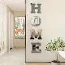 4-piece PVC mirror wall sticker, silver acrylic, suitable for modern home decoration in living rooms, bedrooms, entryways, or hallways. image 5