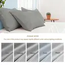 LeBonsoir Basics 50x75cm Pillowcases Set of 2， Super Soft Easy Care Microfiber，Envelope Closure， Light Gray， Pillows Not Included image 7